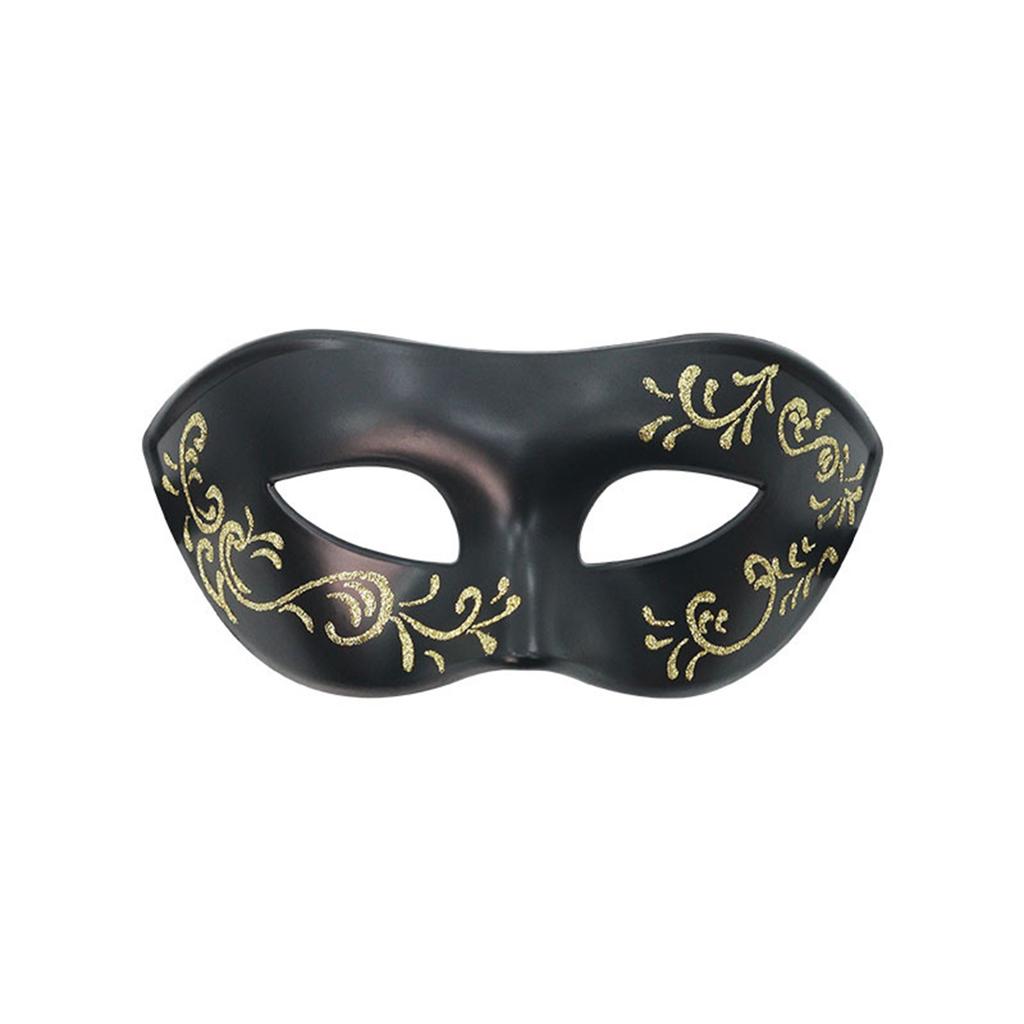 Painted Half Face Masquerade, for Halloween, Costume Parties and Couples