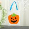 Halloween Linen Tote Bag Candy Bag Ghost Festival Pumpkin Bag Ornament Props Gift Bag