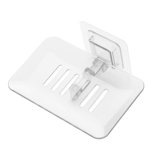 

Настенный ящик для мыла для ванной комнаты, держатель для посуды, держатель для лотка, держатель для мыла, аксессуары для стойки белый