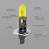 H1 55W 3000K Gelbe Halogenlampe Quarzglas Xenon Autoscheinwerfer Autolampe Autolicht Autoscheinwerfer