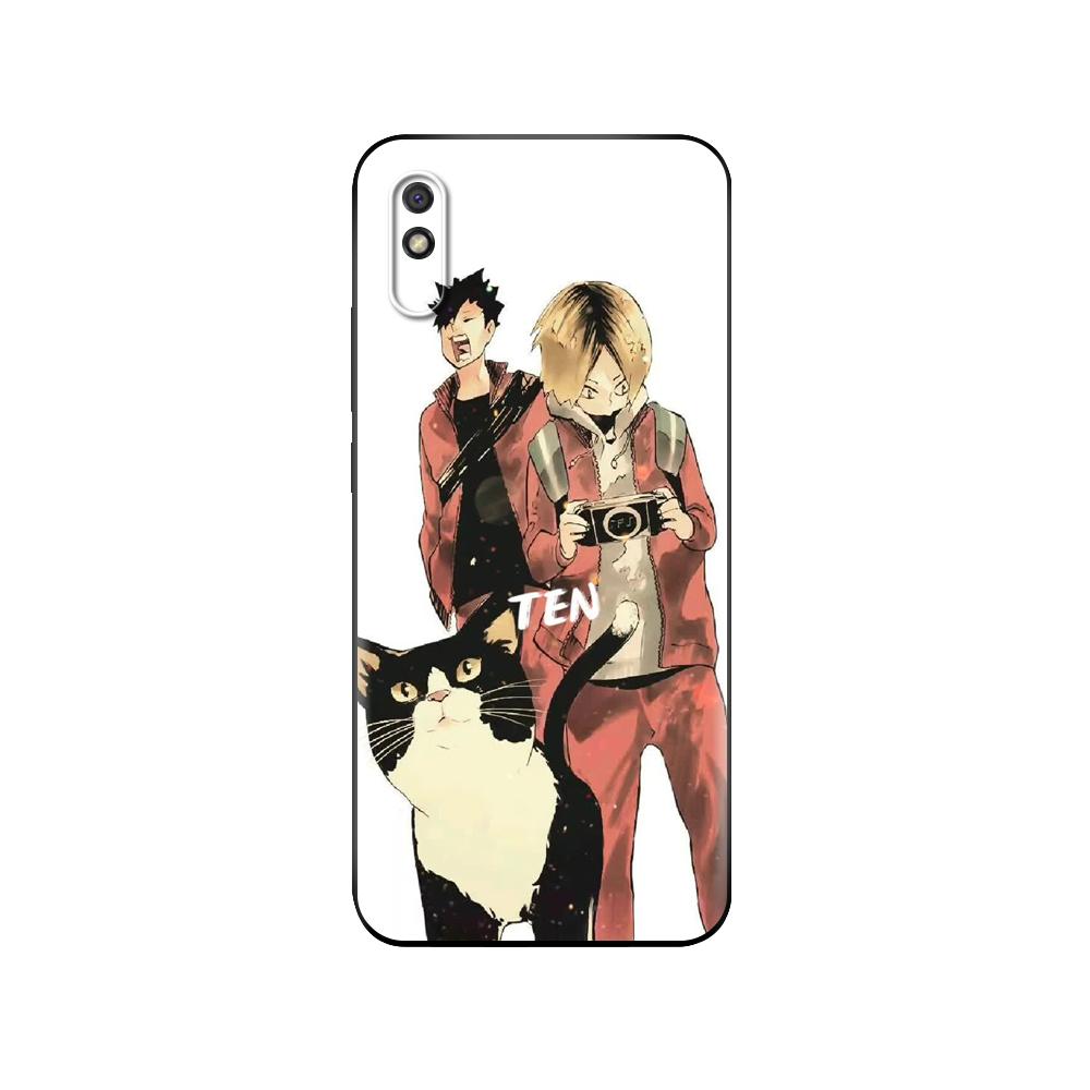 

Black tpu Case For Xiaomi Redmi 7A 8 8A 9 9A 9C Case Redmi Note 8T 8 Pro T Note 9 9S 9 Pro Case Kenma Haikyuu Nekoma Xiaomi Redmi Note 9S