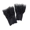 1 Pair Womens Wrist Cuffs Flower Ruffle Lace Pleated Horn Cuffs Detachable Shirt False Sleeves Wrist Warmers