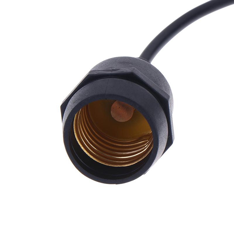 Universal E27 Lamp Holder Copper Screw Thread Waterproof Lamp Base Flame Retardant Pvc Wire Lamp Holder Outdoor Use