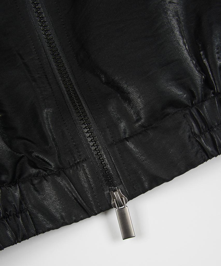 Ninez Glossy Woven Piping Track Jacket