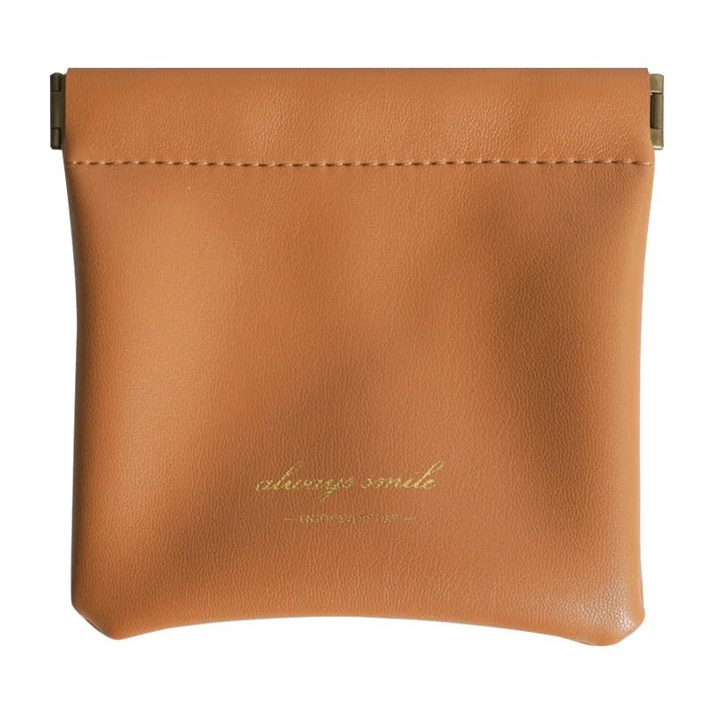 Women Lipstick Pouch Automatic Closing Earphone Storage Bag Coins Ladies Cosmetic Bag Portable Cable Sealing Mini Organizer Bag
