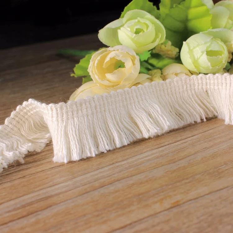 4Meters/lot Top Quality 2kinds 2cm/5cm Width Cotton Tassel Cotton Fringe Lace Trim Lace Sewing Craft Material