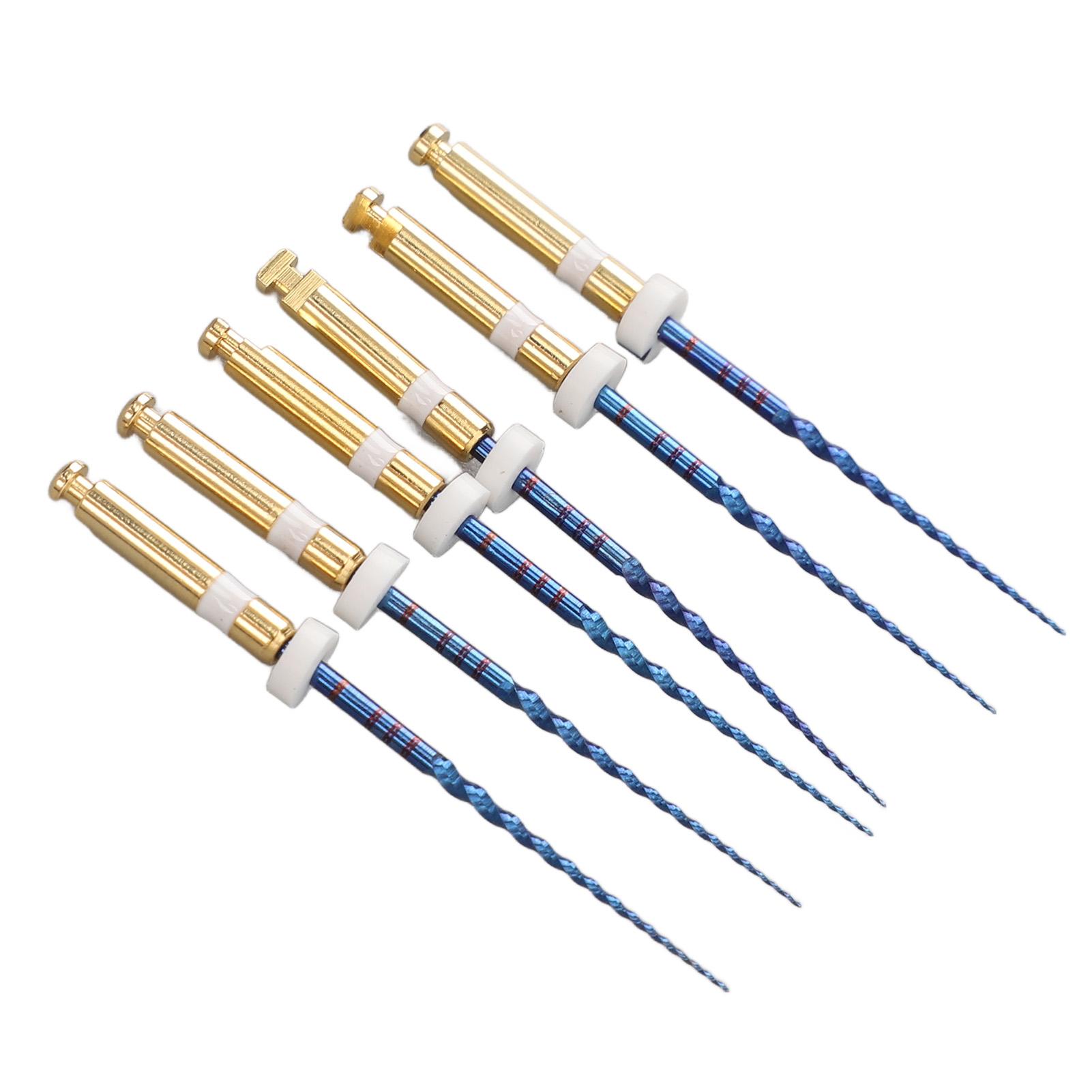 6pcs   Endodontic Files Large Tapered Professional Portable Metal Endo Files for Home