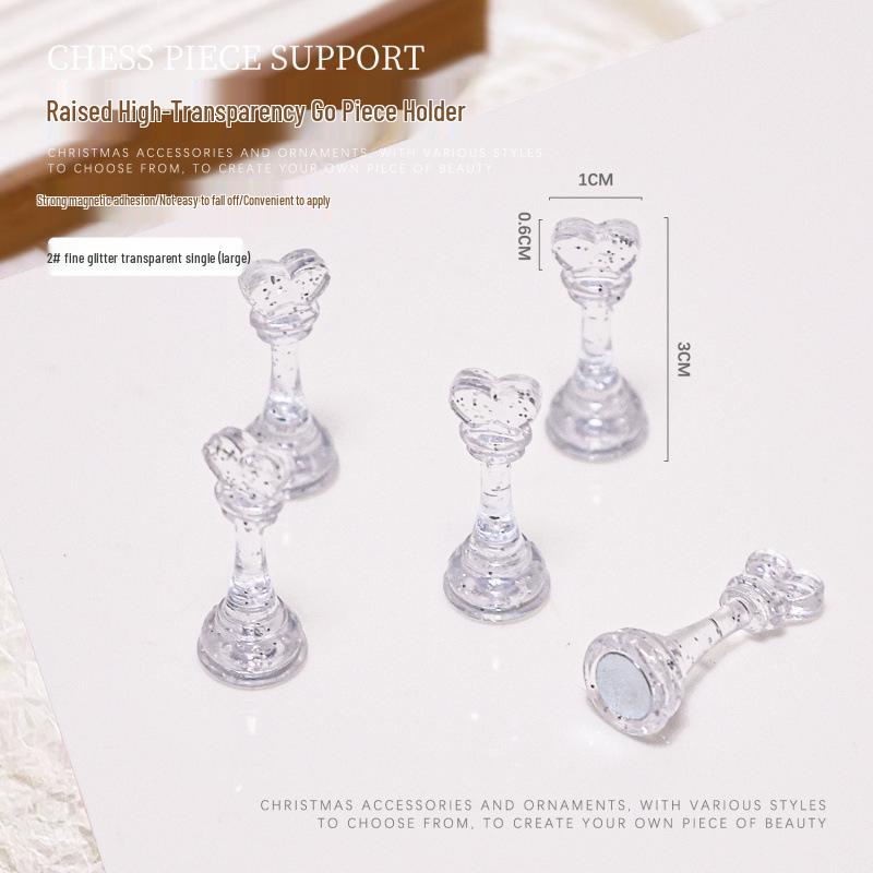 Raised Plastic Nail Art Practice Display Stand for Wearable Nails