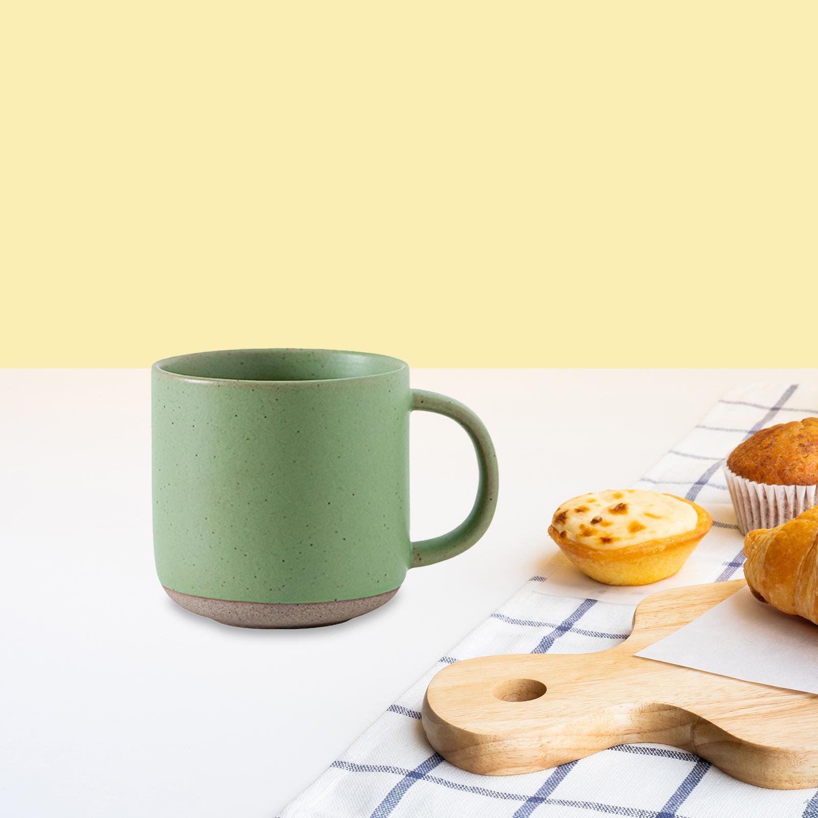 

Керамическая кружка для кофе чашка для завтрака для взрослых чай молоко капучино сок зелёный