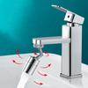 Universal 720 Degree Swivel Tap Aerator Splash-proof Water Saving Plastic Faucet Spray Head with Extender Adapter for Wash Basin