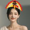 Thanksgiving Turkey Headband for All Age Festival Decoration Hairhoop Festive Party Head Ornament for Family Gathering