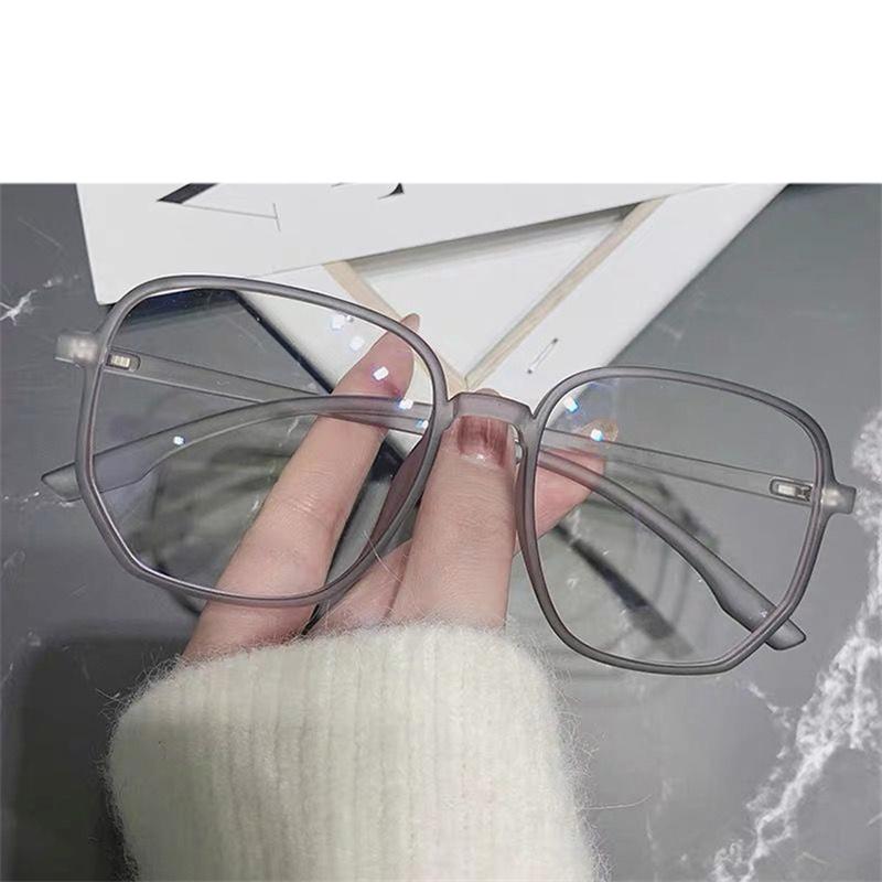 Oversized Blush Square Sunglasses Women Designer Gradient Color Glasses Irregular Polygon Frame Fashionable