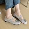 Fashion IPPEUM Ballet Flats Women PU Leather 2025 New Summer Fashion Soft Silver Ballerina Shoes Kawaii Mary Janes