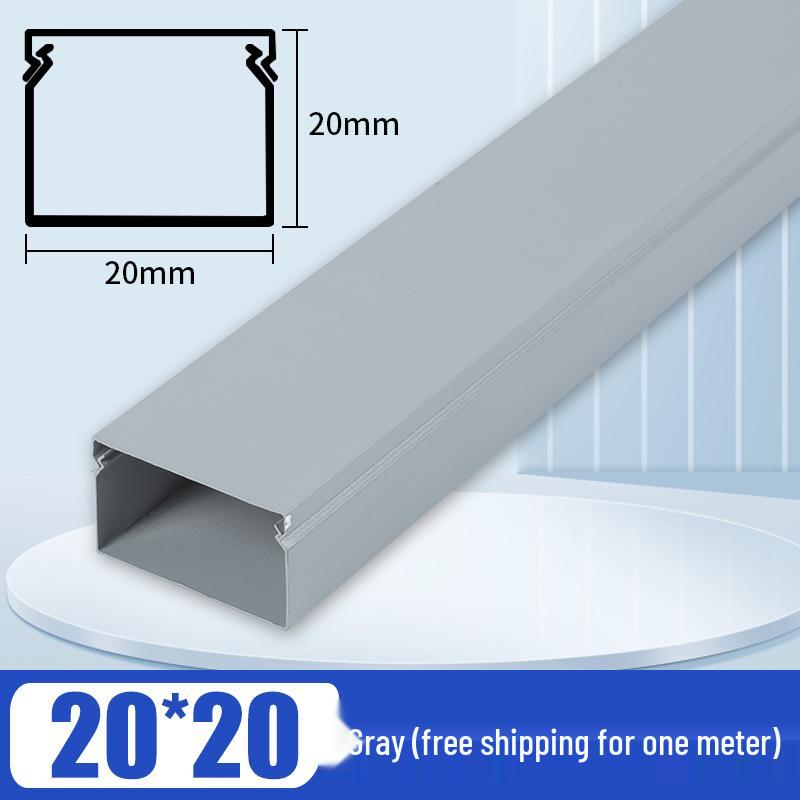 Aluminum Square Wire Trunking with Concealed Metal Clip Cover