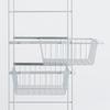 MUJI Steel Unit Shelf/Additional Wire Basket/Light Gray for Width 56cm Type KEB39A9S