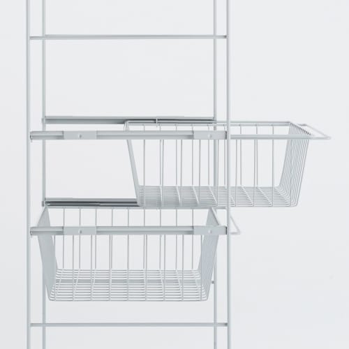 MUJI Steel Unit Shelf/Additional Wire Basket/Light Gray for Width 56cm Type KEB39A9S
