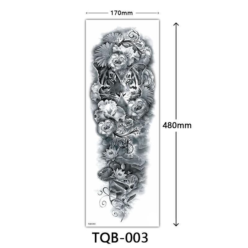 Full Arm Tattoo Sticker, Full Arm Big Picture Tattoo Sticker, Flower Arm Tattoo Sticker Tattoo