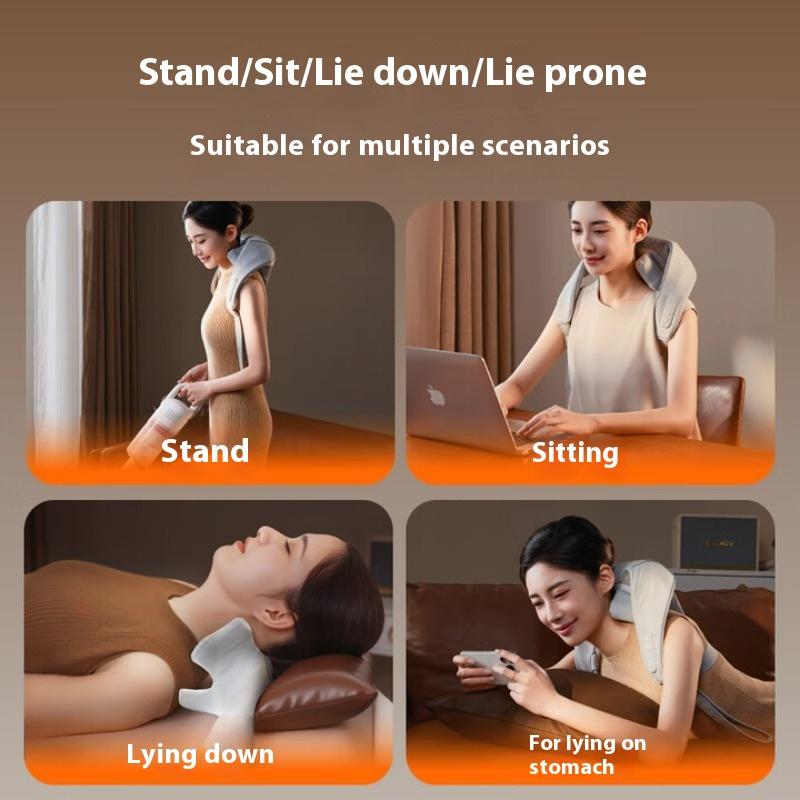 Cervical Spine Massager Shoulder and Neck Massager Trapezius Neck Waist Back Massager