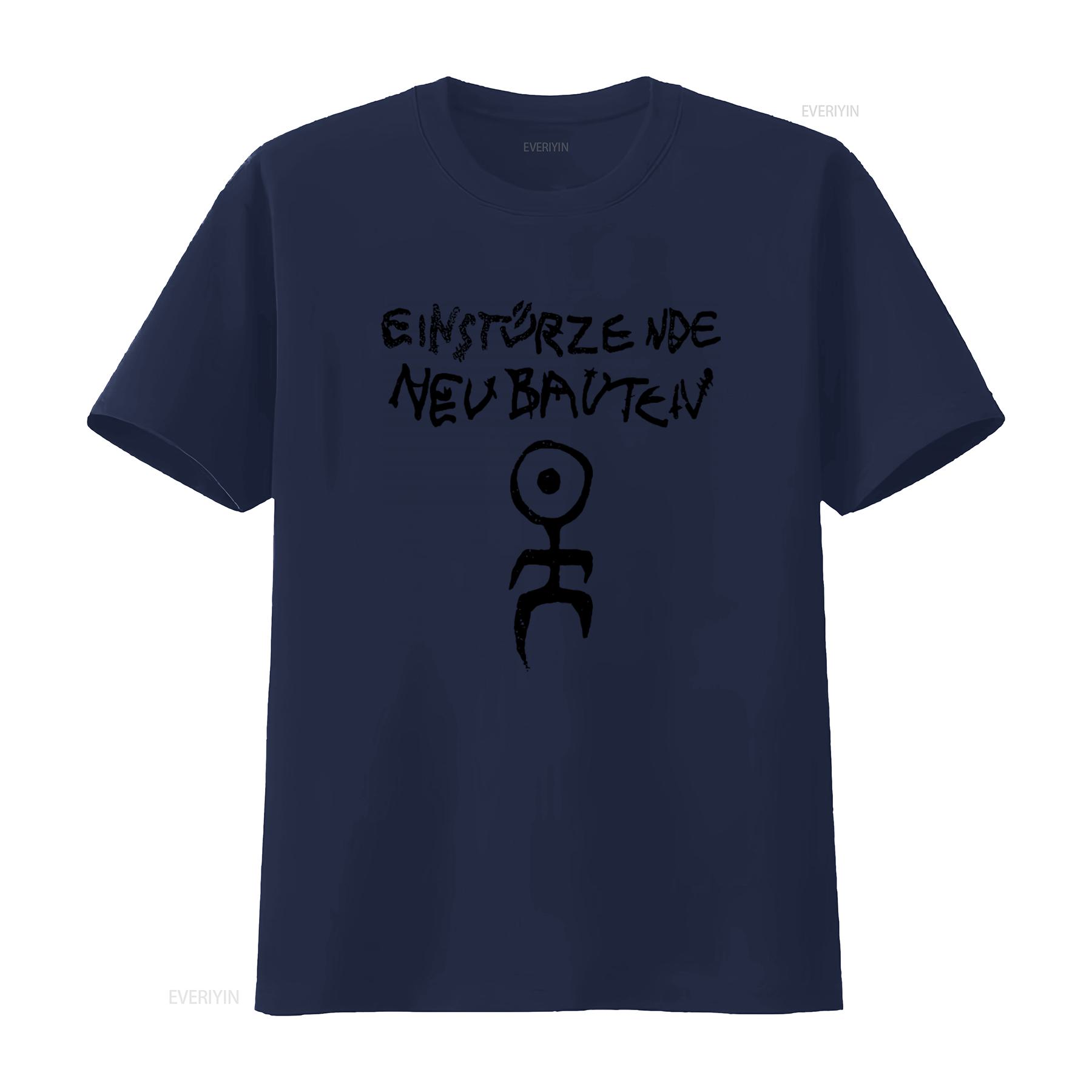 

Einsturzende Neubauten Logo T Shirt Unique Punk Rock Design for Fashion Forward Individuals vintage Washed Versatile Slightly M