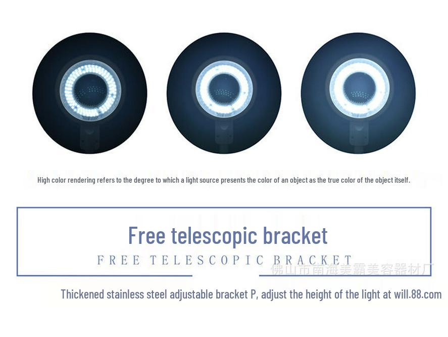 LED Beauty & Task Lamp with Magnifying Glass for Manicure, Eyelash, Tattoo, Microblading, Pedicure, and Dental Work