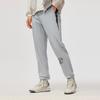 Li Ning Basketball Series Spliced Letter Mid-Rise Tapered Knit Sports Pants Men bottoms Mist-Gray AYKU389-1