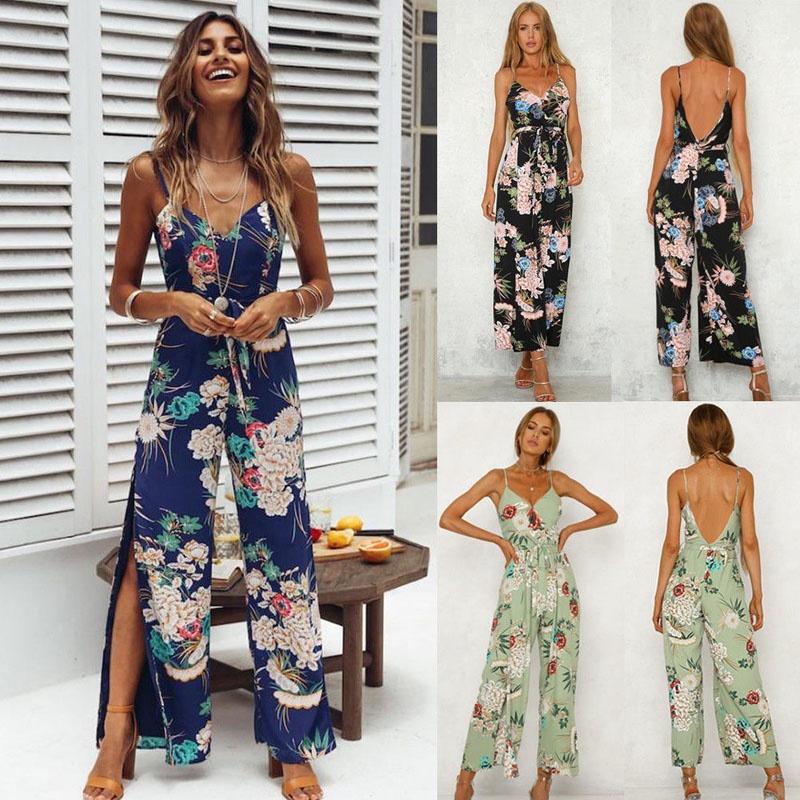 Premium Quality New Women's Floral Playsuit Bodycon Party Jumpsuit And Romper Trousers For Effortless Style
