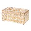 Caja de pañuelos, servilletero facial, para dormitorio, oficina, hotel, cafetería, café, cuadrado, estilo europeo, cubo de cristal, caja de servilletas, dispensador de servilletas