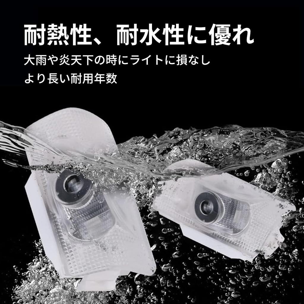 [Harrier Exclusive] Door Welcome Light Harrier Exclusive Logo Projection Door Light HARRIER 30 Series 60 Series 80 Series HD Good Durability Fade