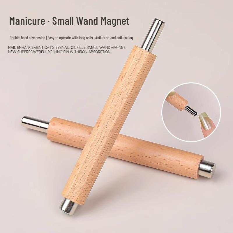 Magnete Triplo Occhio di Gatto: Strumento Magnetico per Unghie Cilindrico, Forte e Grande