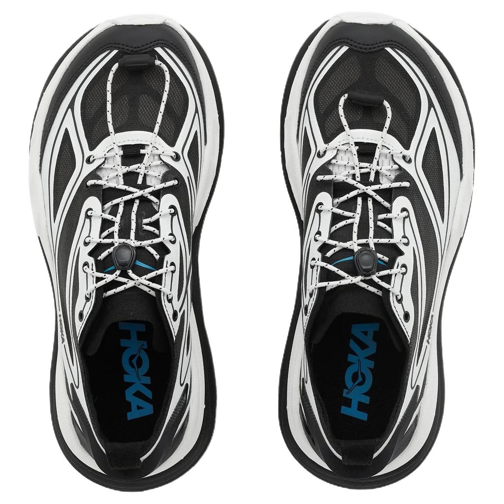 HOKA ONE ONE Stinson One7 Trail Running Shoes Men's Black White 1178630-BWHT