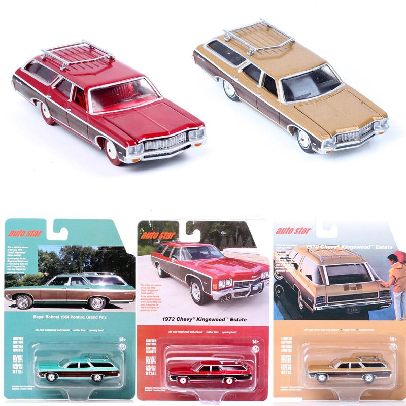 Auto Star AW Scara 1/64 Vechi Chevrolet Impala 1970 Kingswood Estate Break Model Metalic Auto Chevy Jucărie