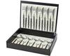 Cutipol GOA Black GO024 Dinner Set Dinner 6 6 6 In Wooden Storage Box 24-piece (6 Knives, Forks, Spoons, Coffee/tea Spoons)