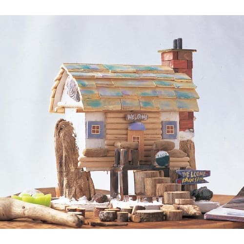 Wood and Clay Crafts: Hideaway Log Cabin