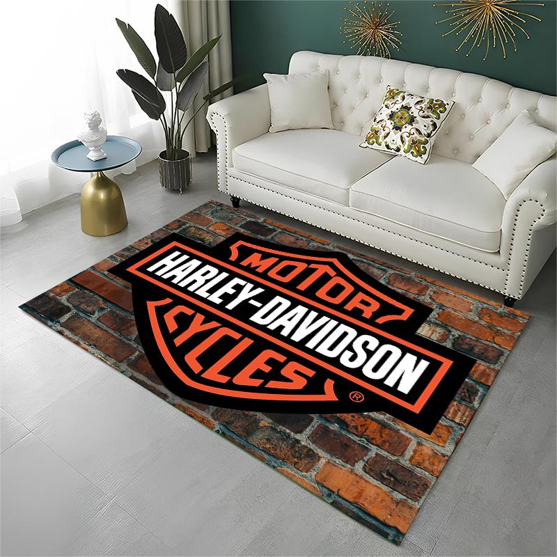 

Classic H-Harleys Racing Moto Carpet Rug for Playroom Bedroom Living Room Sofa Home Decor,kid Game Area Rug Non-slip Floor Mat 40x60cm