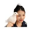 Simulation Pigeon Plush Toy White Pigeon Peace Pigeon New Carrier Pigeon Ornament Decoration Simulation White Pigeon Decoration Pigeon