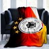 Germany Football Emblem Printed Throws Blanket Soft Flannel Blankets for Couch Bed Gifts for Men Women Picnic blanket Christmas gifts
