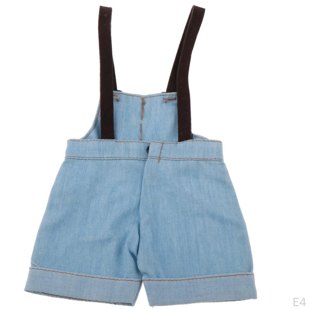 Ubranka dla lalek Spodnie na szelkach Spodnie Tkanina Moda Przebranie