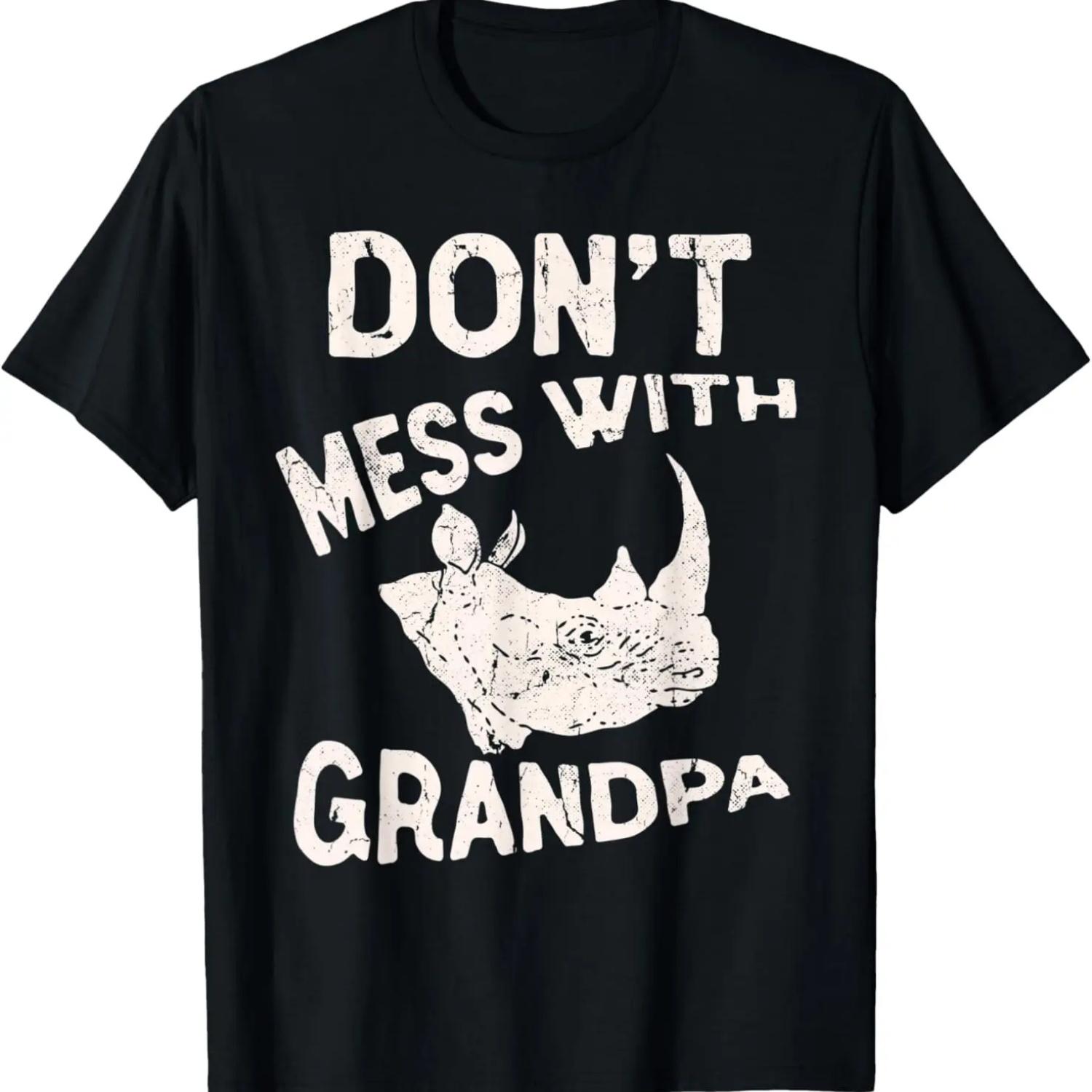 Не связывайся с дедушкой Футболка ко Дню отца штата Техас S чёрный