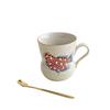 Plant Ash Ceramic Golden Arowana Gold Scale Gourd Shape With Spoon Office Drinking Water Personal Cup Water Cup