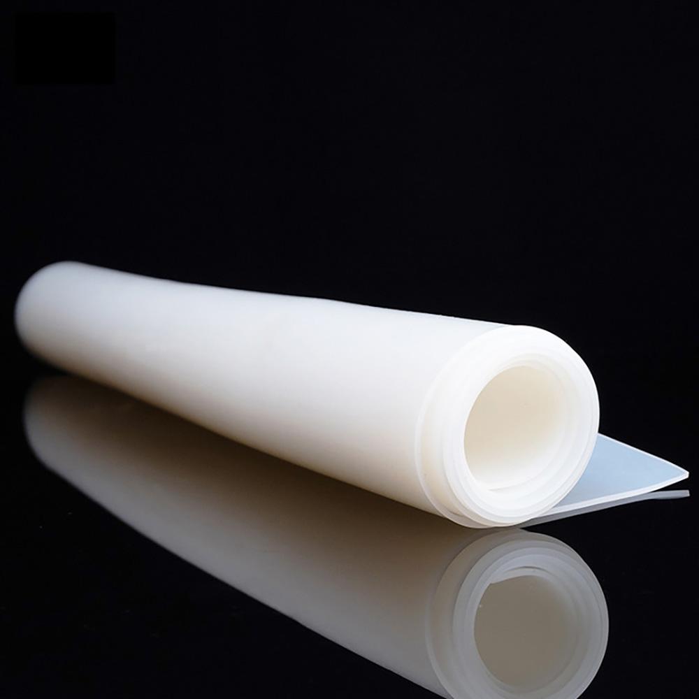 

1Pcs White Silicone Rubber Sheet Processing Silicone Rubber High Temperature Resistant Shock-Absorbing Anti Slip Sealing Gasket 500x500x0.5mm