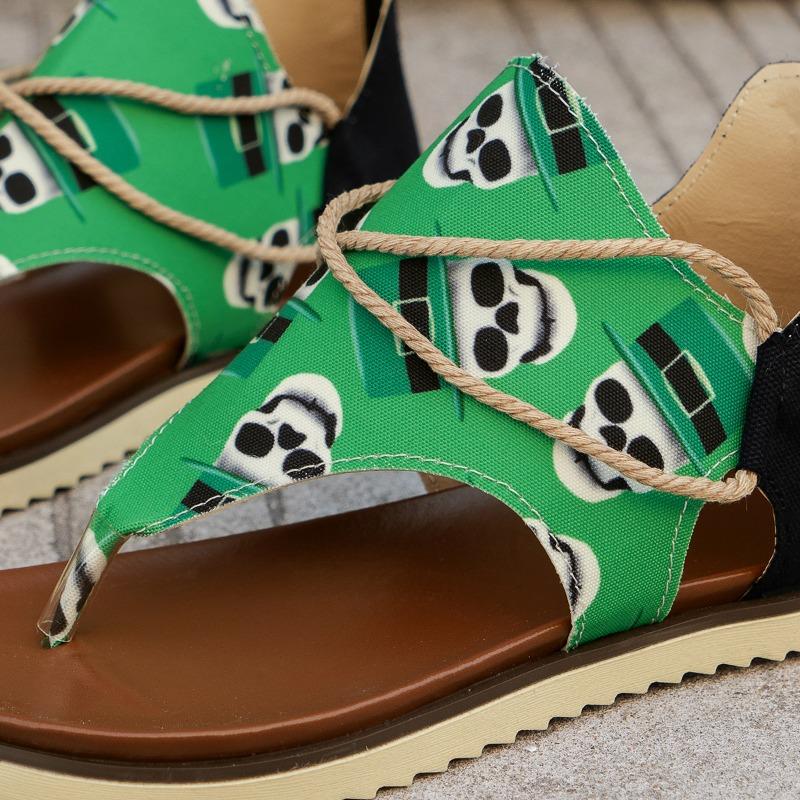 Мода 2024 Лето Женские Шлепанцы Плоские Сандалии С Леопардовым Принтом Открытый Носок — фото 6