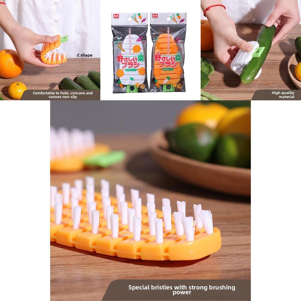 Multifunctional Kitchen Brush For Cleaning Fruits And Vegetables With Pp Handle