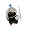 Shield Knight Cat Plush Doll Silly Black Cat Stuffed Toy Decoration Cat Plush Toy  Children