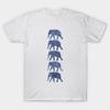 T Shirt Women Patterned Elephants Navy Harajuku Print Kawaii Tshirt Summer Short Sleeve Female T-Shirt Top Tee