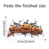 Halloween Pumpkins Wall Stickers, Creative 3D Halloween Wall Decals Peel And Stick, Removable DIY Wall Art Decor For Halloween Party Living Room Bedro