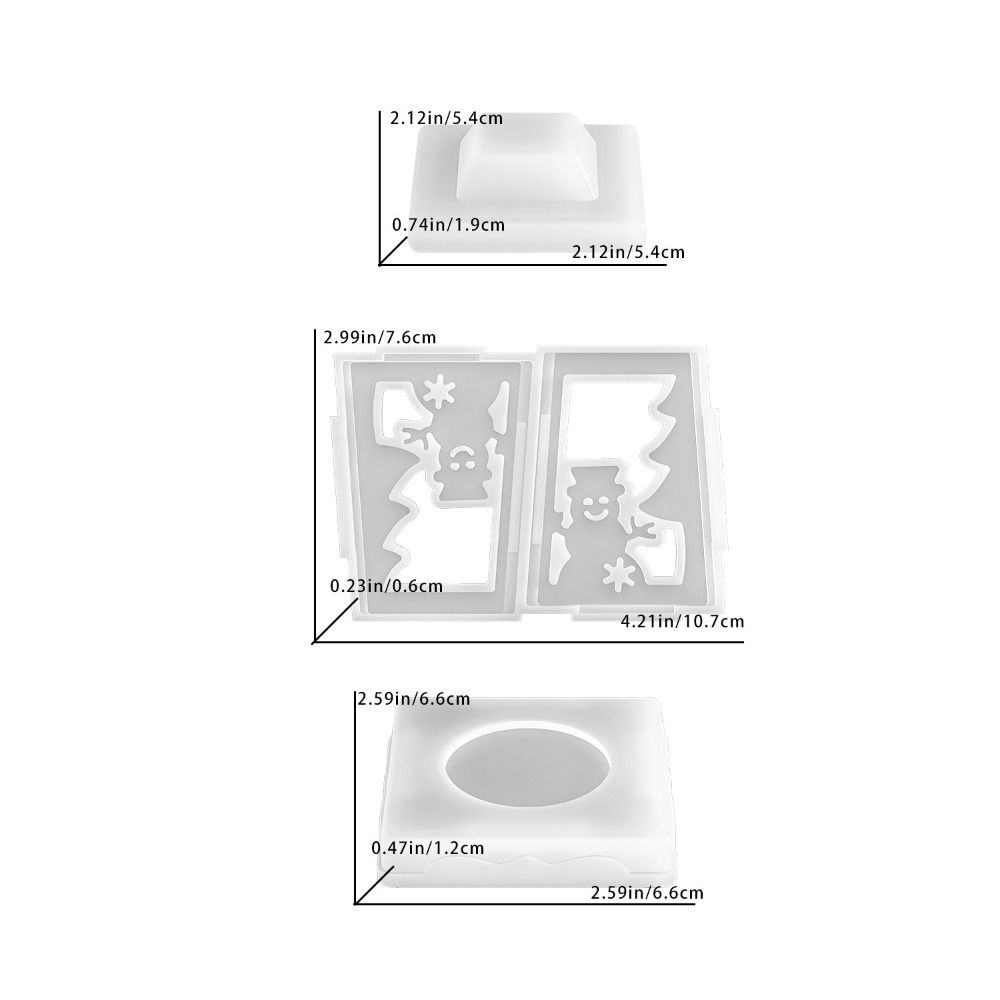 Laternenform Epoxid Silikonform Kerzenbasis Ornamente Form Weihnachtsdekoration