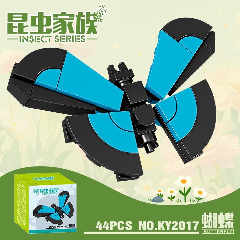 Sada figurek hmyzu a zvířat Mini stavebnice Hračka k sestavení 3D konstruktor Mikro kostičky Hračka pro děti Chlapce 9 až 12 let Dárek