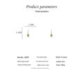 Elegant 2022 Rhinestone Cat Eye Geometric Earrings for Women - Japanese & Korean Design Rhombus Dangles