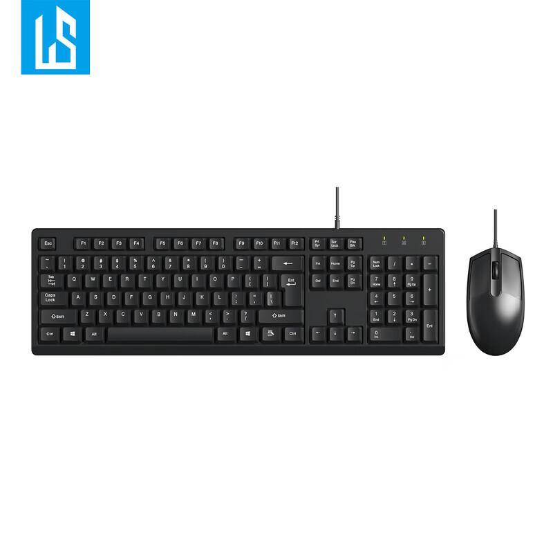 LINGSHE MK200 Wired USB Keyboard and Mouse Set