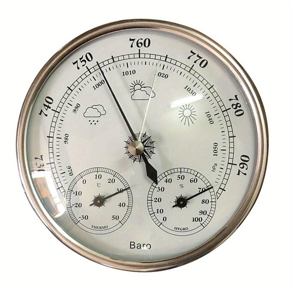 3 In 1 Barometer Thermometer Hygrometer Temperature and Humidity Gauge  Weather Station